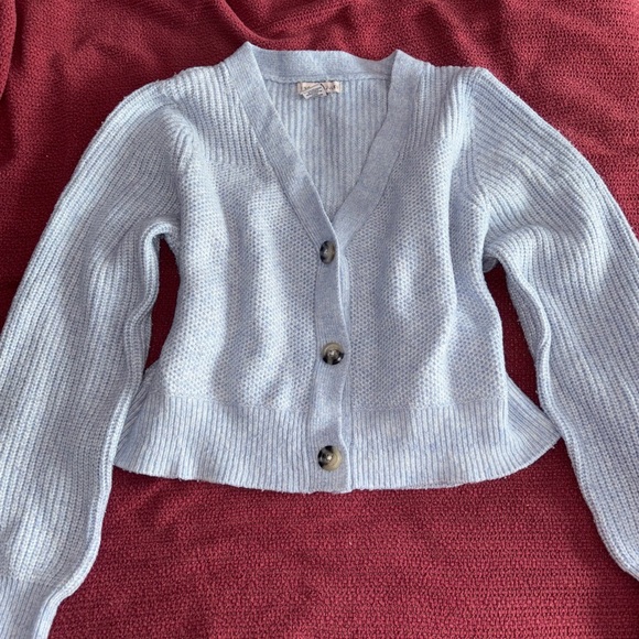 Sincerely Jules Light Blue Cardigan Sweater - Picture 1 of 4